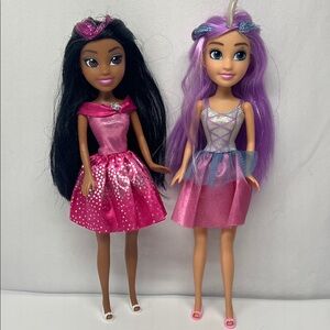 Zuru sparkling Fashion Dolls Set with Pink Dresses